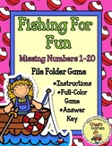 Giggly Games Fishing for Fun Missing Numbers File Folder Game