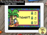 Giggly Games Fun in the Sun Contractions GOOGLE SLIDES | D