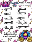 Giggly Games Fairy Tale Time Word Shapes Dry Erase Mat LOW PREP