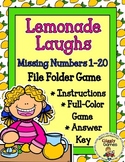 Giggly Games Lemonade Laughs Missing Numbers File Folder Game