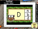 Giggly Games Owl Pals Uppercase & Lowercase Google Slides 