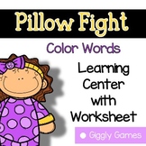 Giggly Games Pillow Fight Color Words Learning Center with