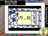 Giggly Games Snow Parade Skip Counting by 5s to 100 Google Slides