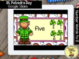 Giggly Games St. Patricks Number Words to 12 GOOGLE SLIDES
