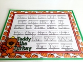 Giggly Games Teddy the Turkey Dotted Letter w/line Alphabe