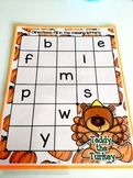 Giggly Games Teddy the Turkey Missing Letters Dry Erase Ma