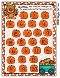 Giggly Games Teddy the Turkey Number Maze Practice Mat Dry Erase