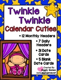 Giggly Games Twinkle Twinkle Full Year Calendar Cuties