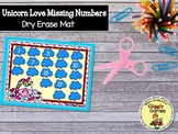 Giggly Games Unicorn Love Missing Number Activity Dry Erase Mat