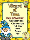 Giggly Games Wizard of Time Time to the Hour File Folder Game