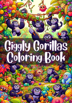 Preview of Giggly Gorillas: A Playful 50-Page Coloring Book