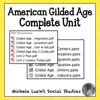 Preview of Gilded Age COMPLETE Unit for U.S. History Industrialism Immigration Urbanization