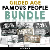 Gilded Age Famous People Worksheets and Answer Keys Bundle