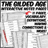 Gilded Age Interactive Notes Pages