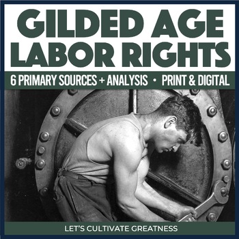 Preview of Gilded Age Industrial Revolution Big Business Primary Sources Activities 6-Pack