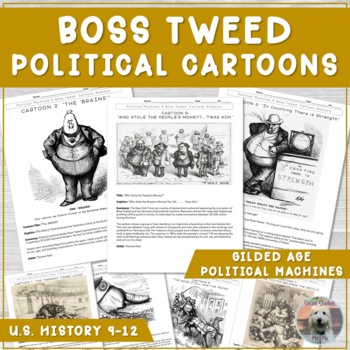Preview of Gilded Age Political Machines Cartoon Analysis: Boss Tweed and Tammany Hall