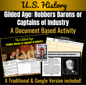Preview of U.S. History | Gilded Age | Robber Barons or Captains of Industry Activity
