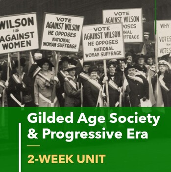 Preview of Gilded Age & Progressive Era Unit | 10-Day Bundle: Lessons Review Activity Test