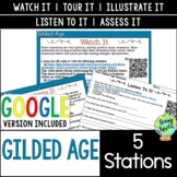 Gilded Age Stations Activity | Includes Digital Option
