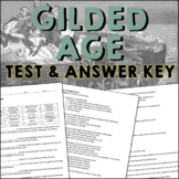 Gilded Age Test and Answer Key