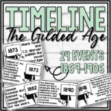 Gilded Age Timeline Bulletin Board Display & Timeline Sort