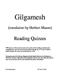 Gilgamesh (Herbert Mason translation) reading quizzes (two