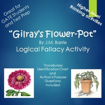Preview of Gilray's Flower-Pot Logical Fallacy Activity and Author's Purpose Questions