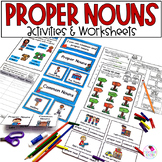 Proper Nouns and Common Nouns Grammar Worksheets, Sort wit