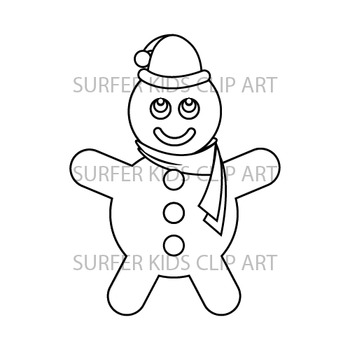 Ginger Bread Man by Surfer Kids Clip Art | Teachers Pay Teachers