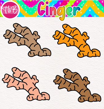 Preview of Ginger Clip Art | PNG| Manipulatives| Labels| Clip Art | Icons