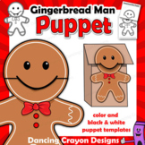 Gingerbread Man Craft Activity: Printable Paper Bag Puppet