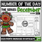 Gingerbread Activities Number of the Day Worksheet Series 