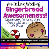 Gingerbread Man Activities Weeklong BUNDLE! Math . Literac