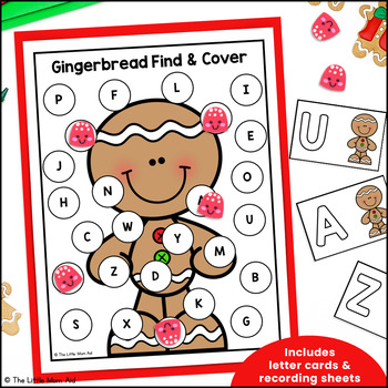 Gingerbread Alphabet | Christmas Letter Practice | Letter Recognition ...