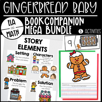 Preview of Gingerbread Baby • Book Companion: Complete Unit | Kindergarten Christmas Winter