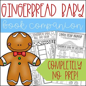 Preview of Gingerbread Baby No Prep Book Companion