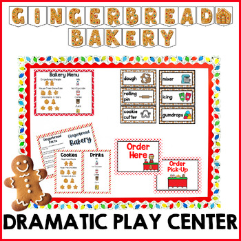 Preview of Gingerbread Bakery Dramatic Play Center