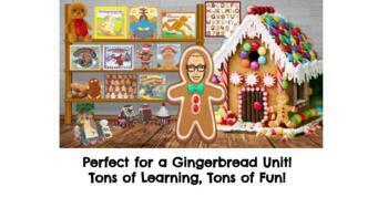 Preview of Gingerbread Bitmoji Virtual Interactive *Editable* Classroom