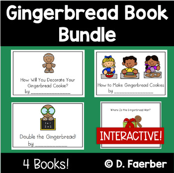 Preview of Gingerbread Book Bundle: 4 Emergent Readers