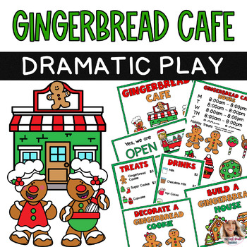 Preview of Gingerbread Cafe Bakery Dramatic Play Center