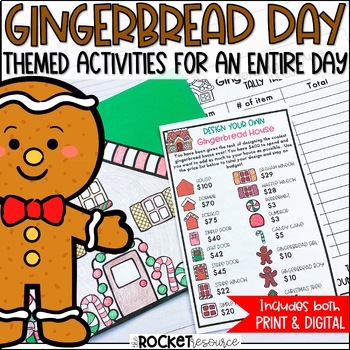 Preview of Gingerbread Christmas Activities | Christmas Themed Day | Christmas STEM