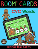 Gingerbread Christmas CVC Words BOOM Cards™