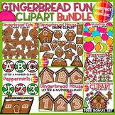 Gingerbread Clipart Shapes, Letters & Numbers Bundle | Chr