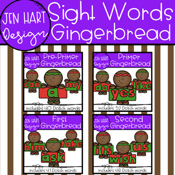 Preview of Gingerbread Clipart - Sight Word Bundle {Jen Hart Clipart}
