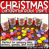 Gingerbread Color Sorting Activity - Christmas Preschool S