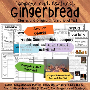 Preview of Gingerbread Compare and Contrast Activities