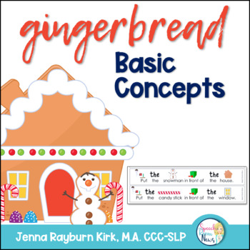 Preview of Gingerbread Language For Following Directions & Basic Concepts in Speech Therapy