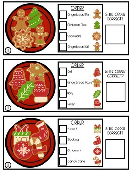 Gingerbread Cookie Checklists by Spec Ed Superstars | TPT