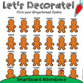 Gingerbread Cookie SmartBoard Attendance