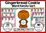 Gingerbread Cookie Sort - Word Family Practice for Smartboard